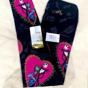 NEW LuLaroe Leggings OS Disney Nightmare Before Christmas Jack & Sally